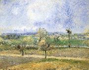 Camille Pissarro Rain scenery oil on canvas